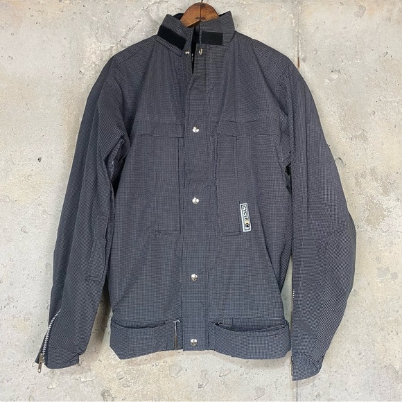 Gerber Jackets & Blazers - Gerber reflective water resistant cycling jacket black gray men’s xs regular